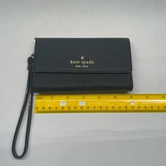 Kate Spade New York Cedar Street Leather Tri-Fold Wallet Wristlet – Phone Case - Picture 12 of 14